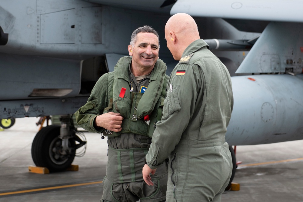 11th Air Force commander flies with German Air Force PA-200 Tornado