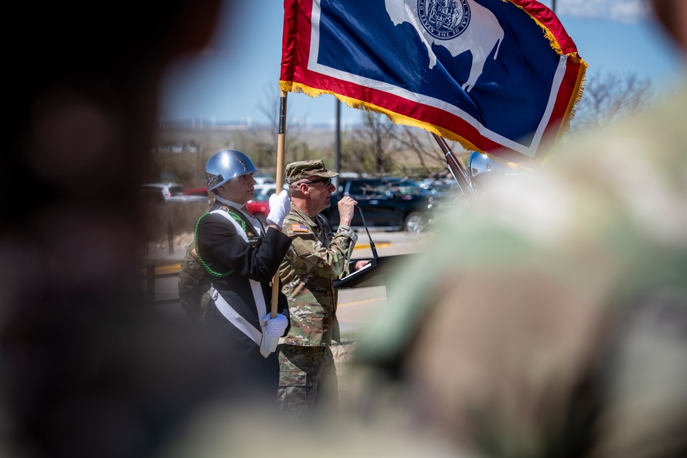 Joint Forces Readiness Center Hosts First Muster Ceremony and Statue Dedication