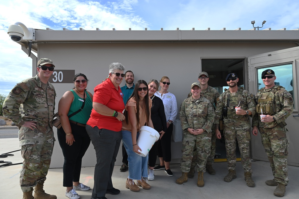 First sergeants, community share icy treats with Airmen