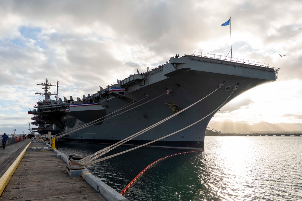 USS Carl Vinson (CVN 70) is Moored Pierside at Joint Base Pearl Harbor-Hickam, Hawaii for RIMPAC 2024.