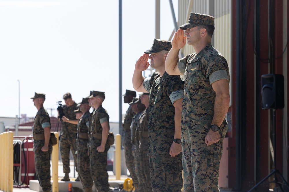 Headquarters and Headquarters Squadron hosts change of command ceremony