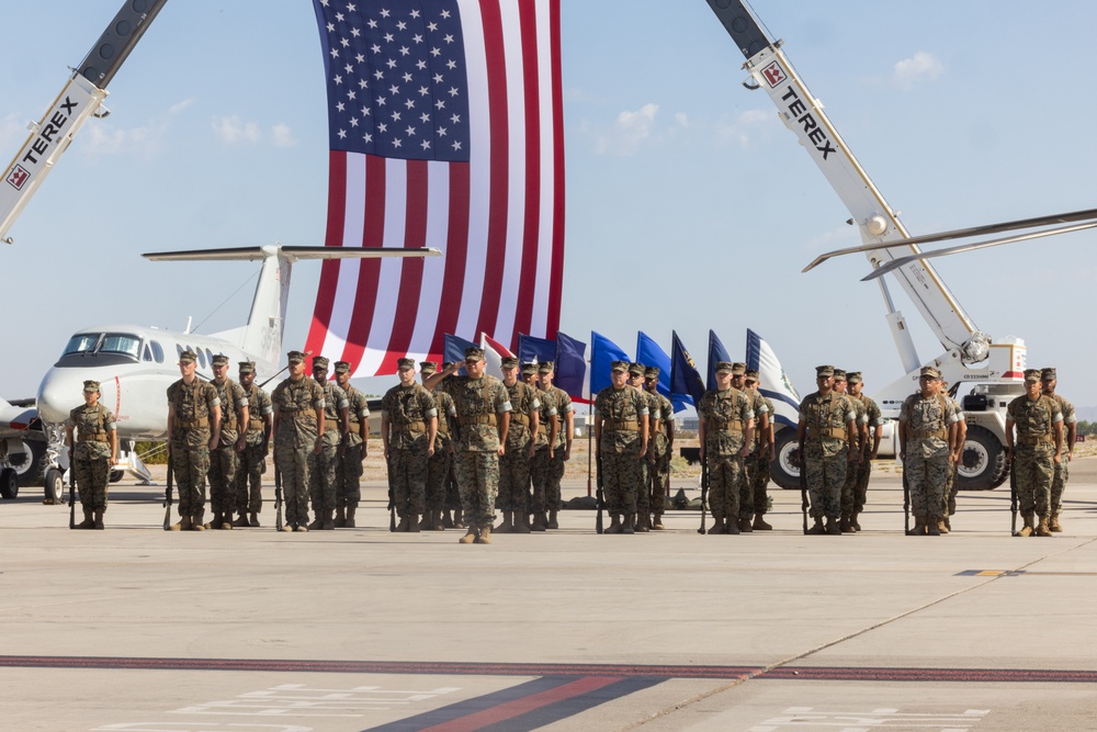 Headquarters and Headquarters Squadron hosts change of command ceremony