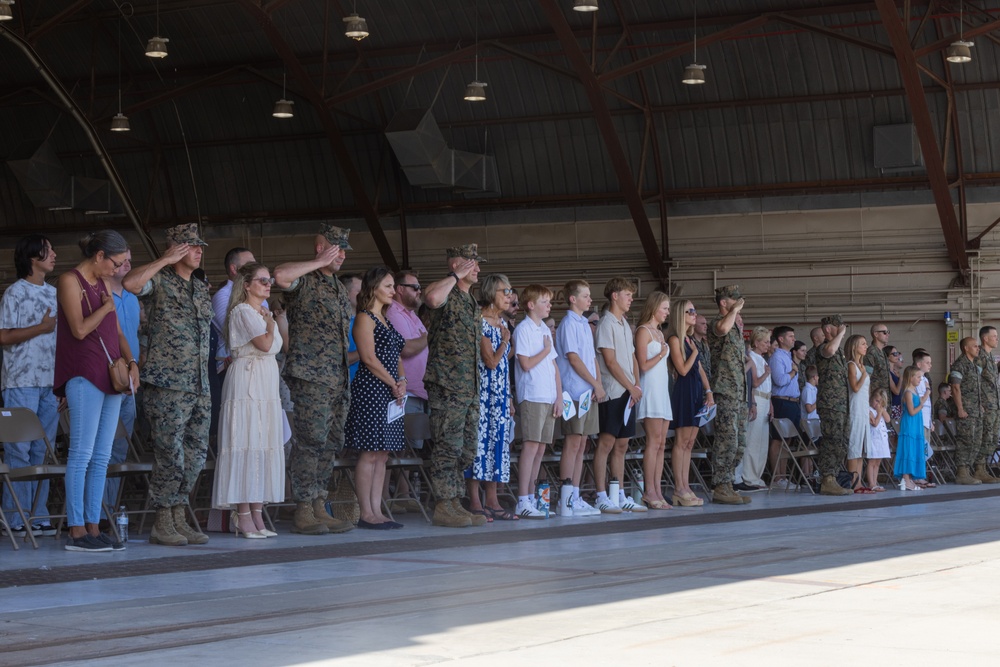 Headquarters and Headquarters Squadron hosts change of command ceremony