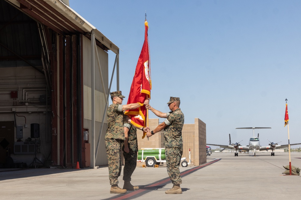 Headquarters and Headquarters Squadron hosts change of command ceremony