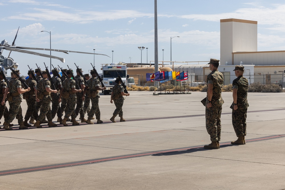 Headquarters and Headquarters Squadron hosts change of command ceremony