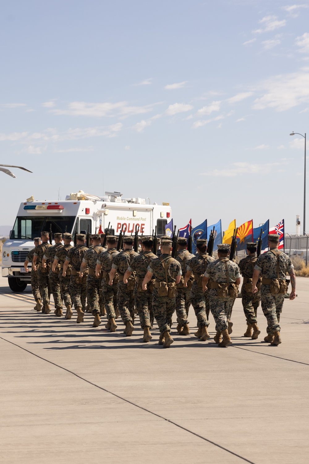 Headquarters and Headquarters Squadron hosts change of command ceremony