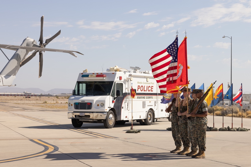 Headquarters and Headquarters Squadron hosts change of command ceremony