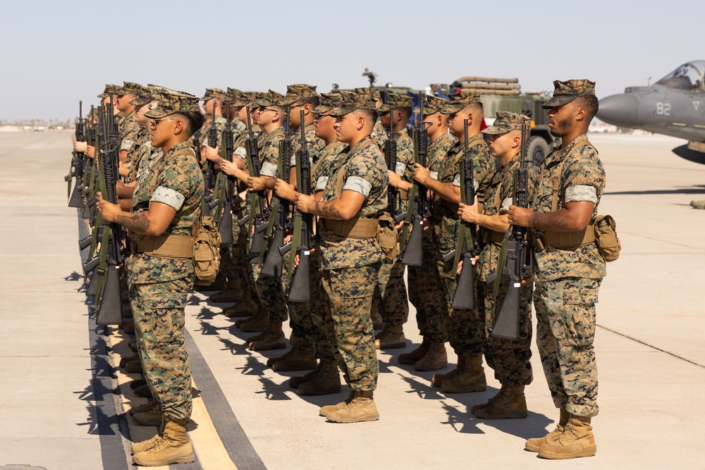 Headquarters and Headquarters Squadron hosts change of command ceremony