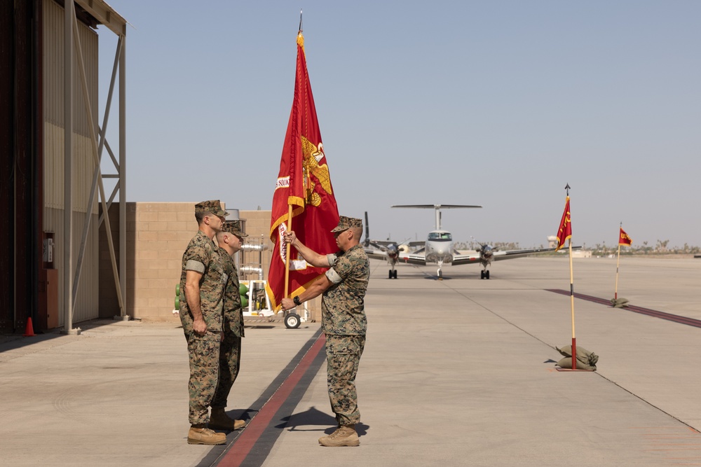 Headquarters and Headquarters Squadron hosts change of command ceremony