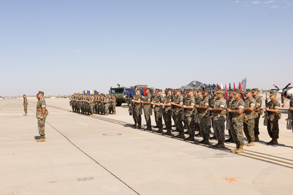 Headquarters and Headquarters Squadron hosts change of command ceremony