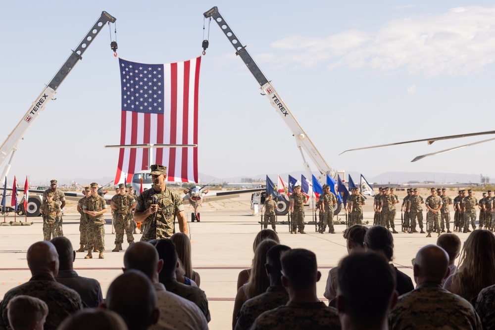 Headquarters and Headquarters Squadron hosts change of command ceremony