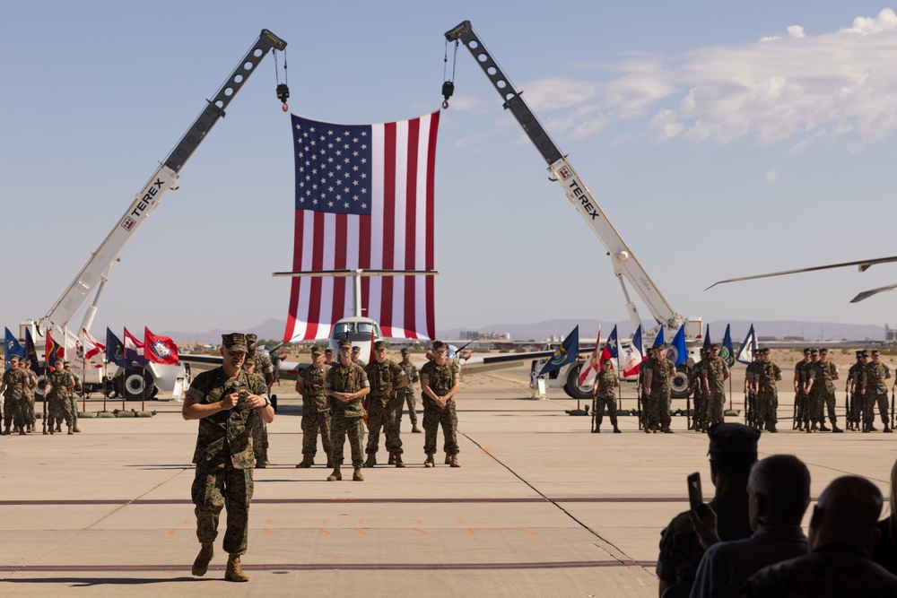 Headquarters and Headquarters Squadron hosts change of command ceremony