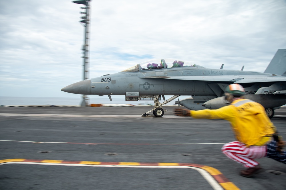 George Washington Conducts Flight Operations