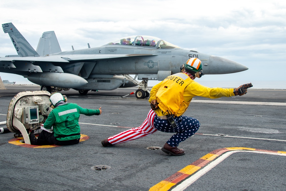 George Washington Conducts Flight Operations