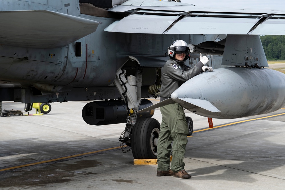 GAF Air Chief, NORAD/11th Air Force commander project air dominance in PA-200 Tornado, F-22 Raptor during Pacific Skies 24