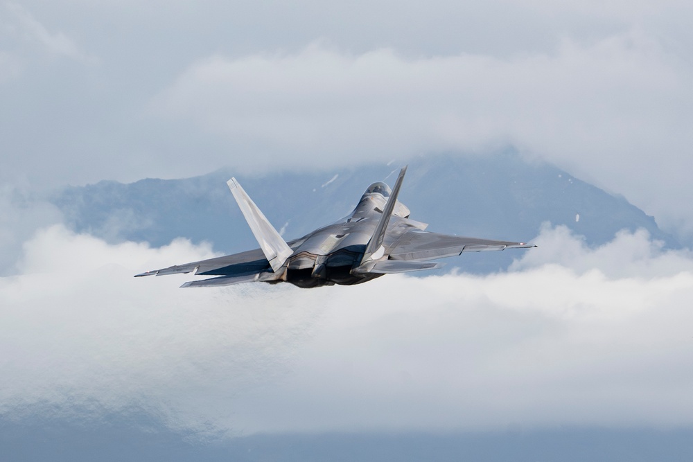 GAF Air Chief, NORAD/11th Air Force commander project air dominance in PA-200 Tornado, F-22 Raptor during Pacific Skies 24