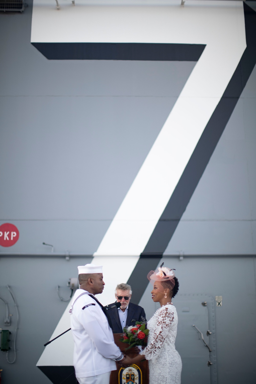 Wedding aboard USS Tripoli