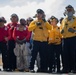 USS Tripoli Sailors execute fire deck firefighting drill
