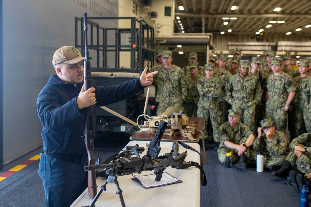 Tripoli Hosts Gun Static For Sailors