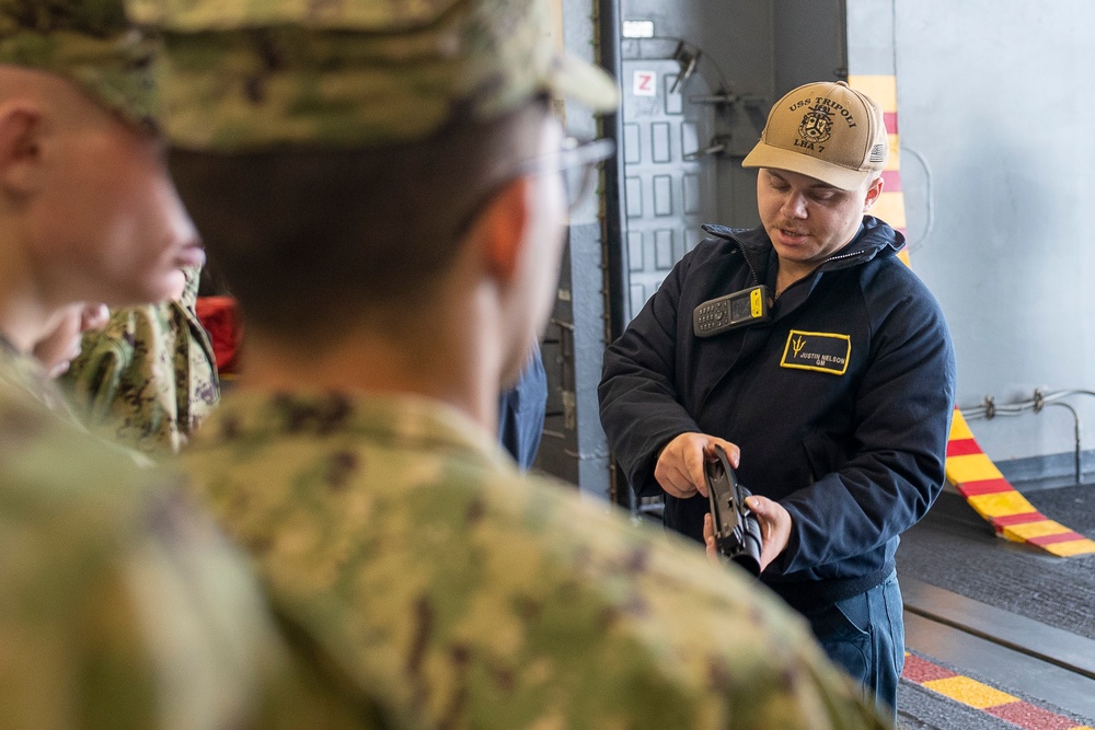 Tripoli Hosts Gun Static For Sailors