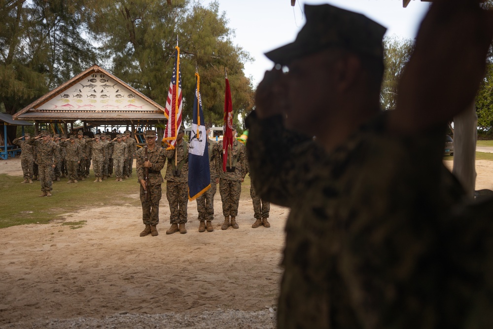 Chaplain Services for Task Group 75.5 Change of Command