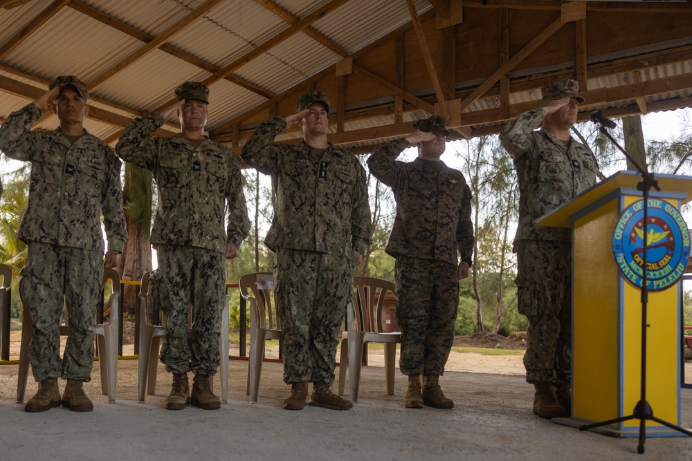 Chaplain Services for Task Group 75.5 Change of Command