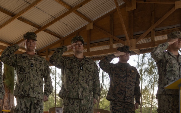 Chaplain Services for Task Group 75.5 Change of Command