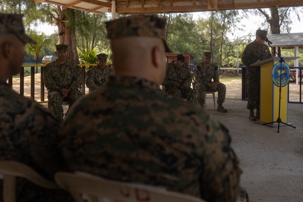 Chaplain Services for Task Group 75.5 Change of Command