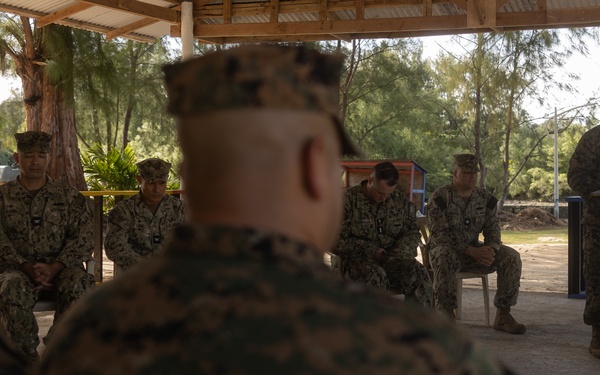 Chaplain Services for Task Group 75.5 Change of Command