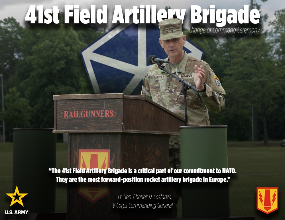 41st Field Artillery Brigade Change of Command