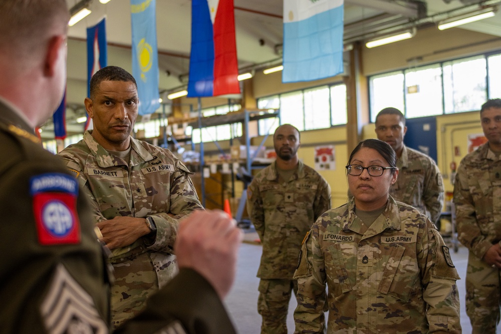 US Army Brig. Gen. Maurice Barnett commends soldiers for Maintenance Excellence