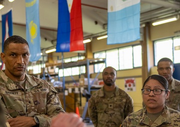 US Army Brig. Gen. Maurice Barnett commends soldiers for Maintenance Excellence