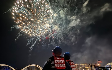 U.S. Coast Guard Station Washington D.C. enforces safety zone during July 3rd fireworks at Nationals Park