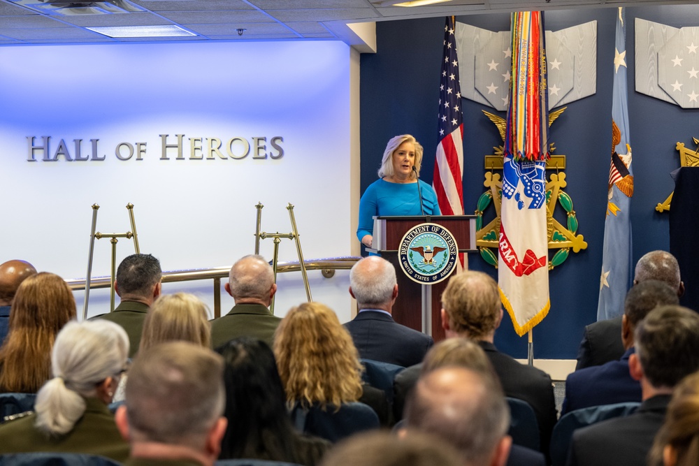 Secretary Austin hosts Hall of Heroes Induction Ceremony