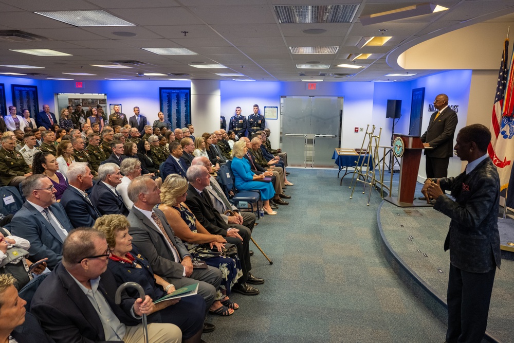 Secretary Austin hosts Hall of Heroes Induction Ceremony