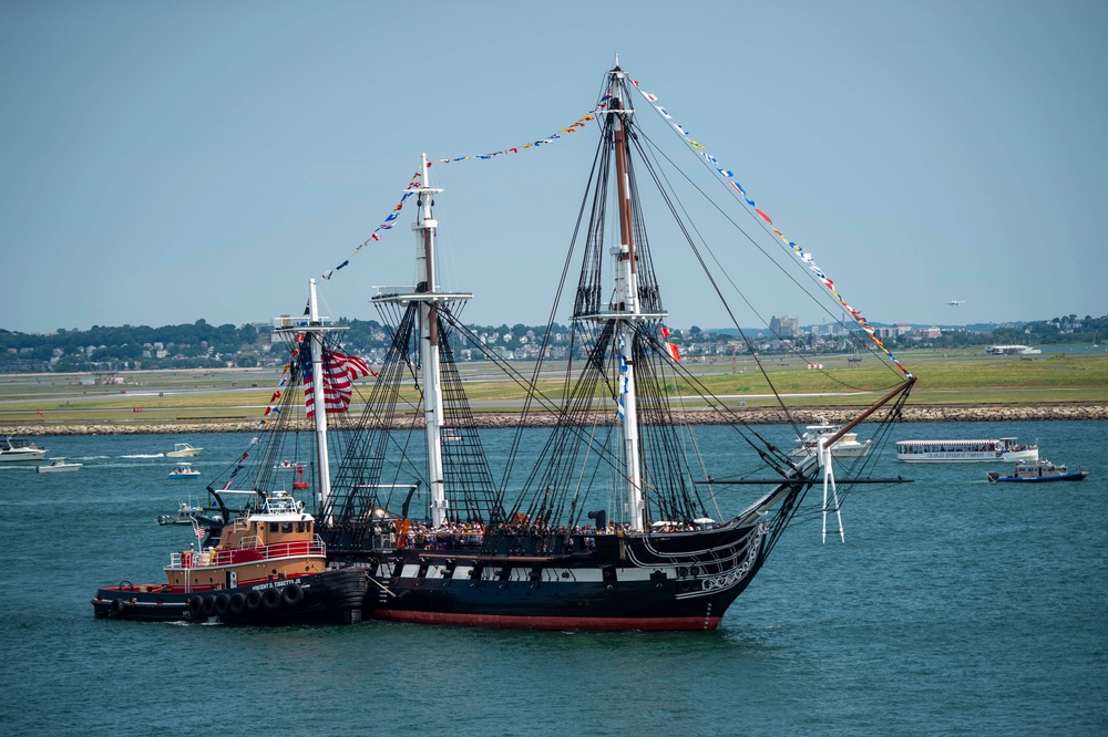 USS Constitution Goes Underway for Independence Day