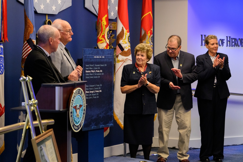 Hall of Heroes Induction Ceremony for Army Pvt. Wilson and Pvt. Shadrach