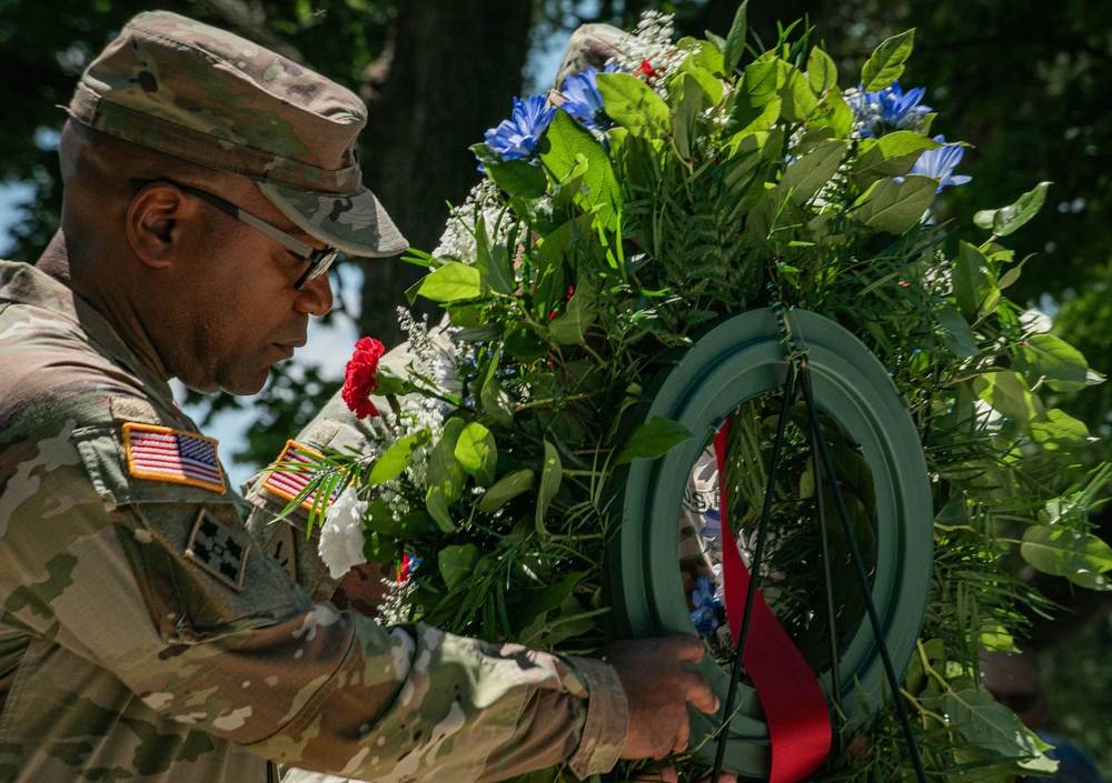 1st Inf. Div. Soldiers March in Junction City 4th of July Parade