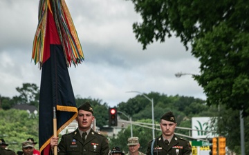 1st Inf. Div. Soldiers March in Junction City 4th of July Parade