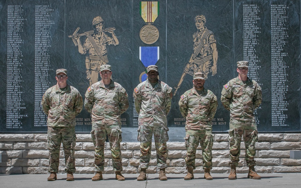 1st Inf. Div. Soldiers March in Junction City 4th of July Parade