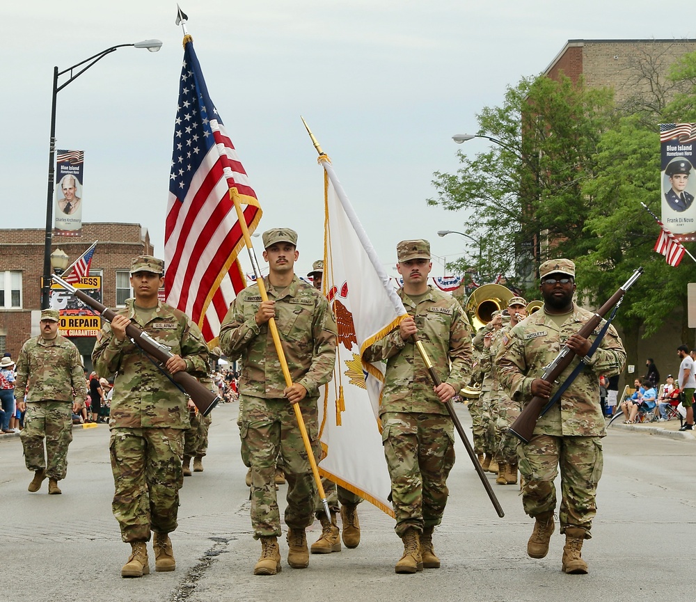 Blue Island Celebrates Independence Day With Illinois Army National Guard