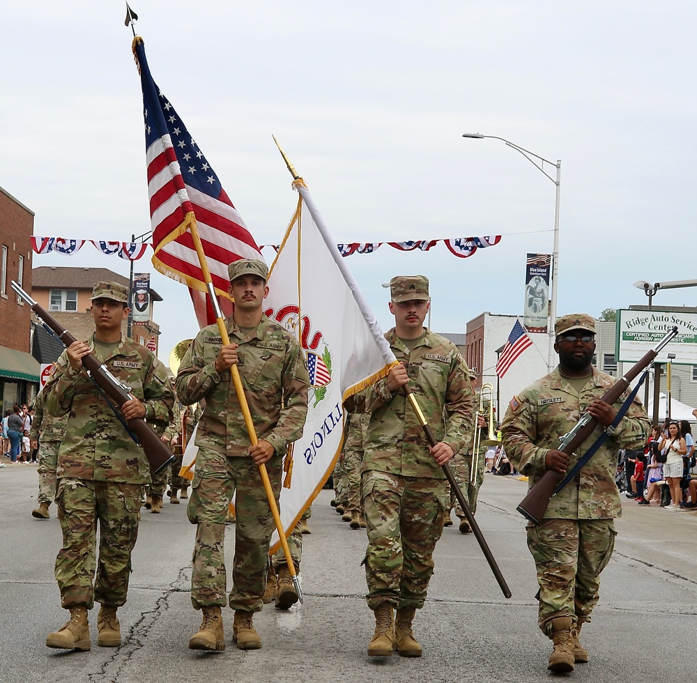 Blue Island Celebrates Independence Day With Illinois Army National Guard