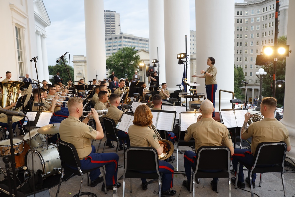 MCB Quantico Band Performs at the Virginia 250th 4th of July Celebration