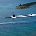 USS Jefferson City (SSN 759) transits Apra Harbor