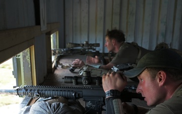 U.S. Soldiers compete in the Danish International Sniper Competition