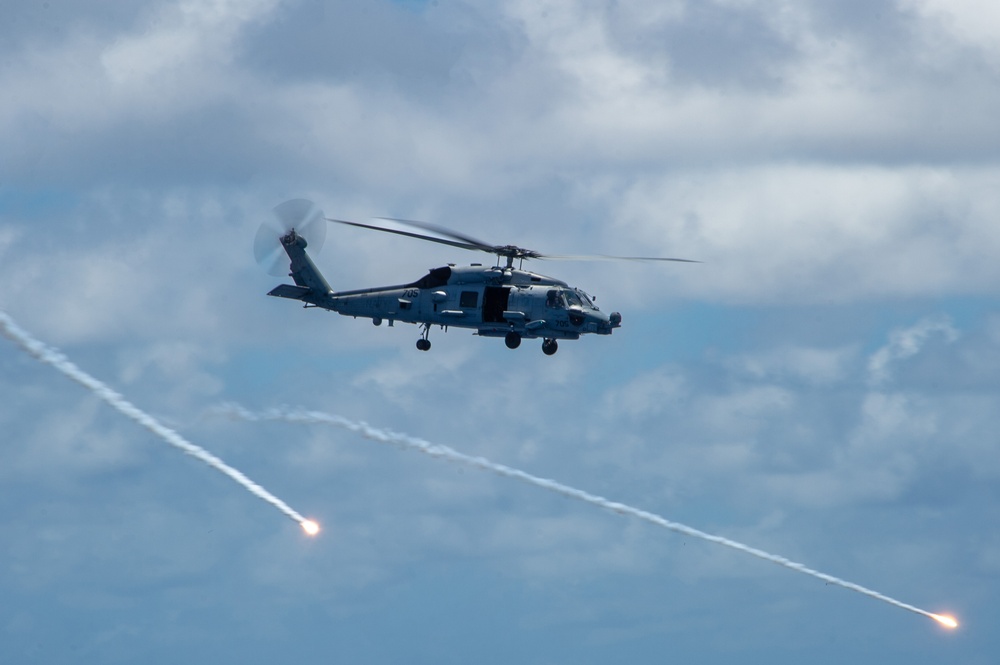 USS Ronald Reagan (CVN 76) conducts air combat-skills practice