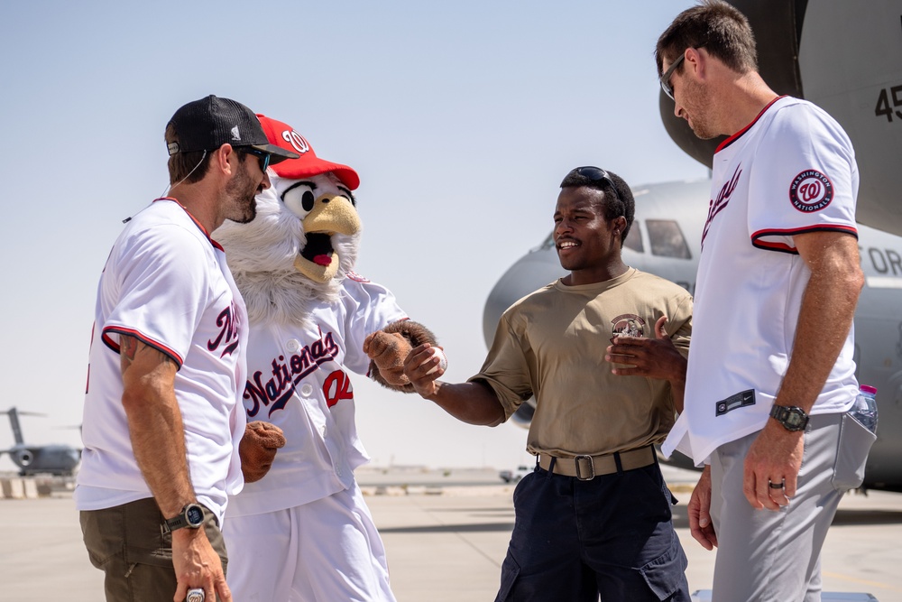 The Washington Nationals visit the 379th AEW