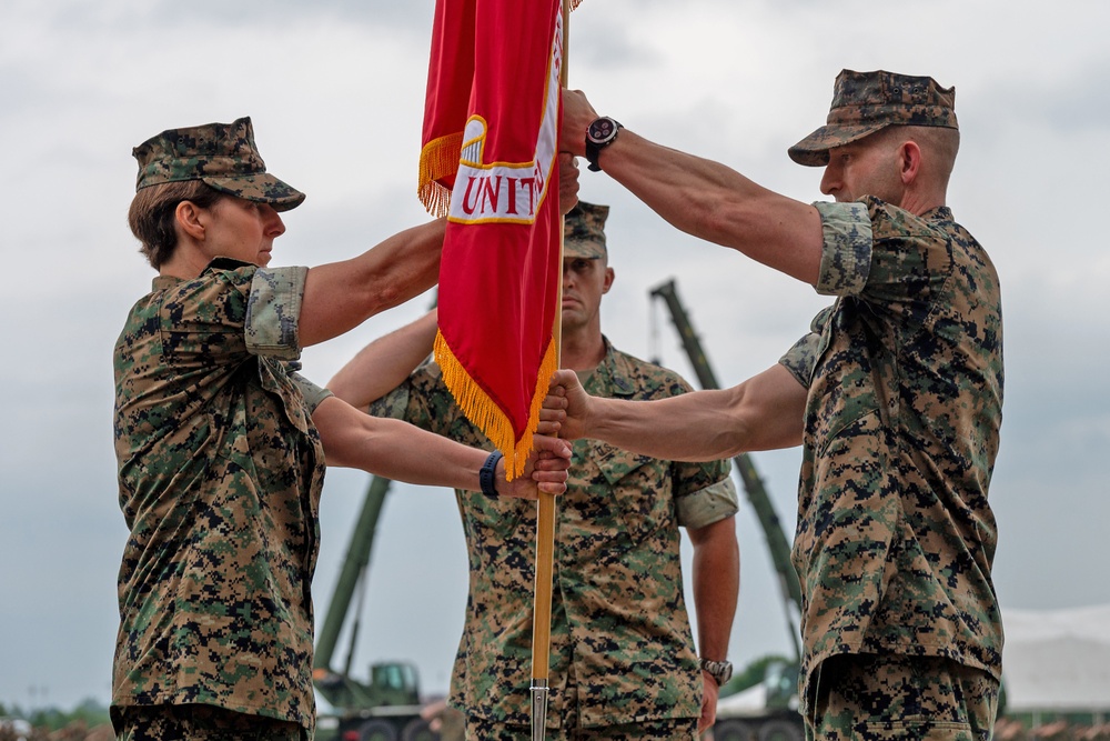 Marine Corps Detachment says farewell to Redden, welcomes Mestemacher during ceremony