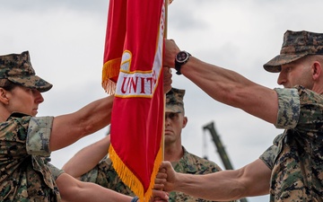 Marine Corps Detachment says farewell to Redden, welcomes Mestemacher during ceremony