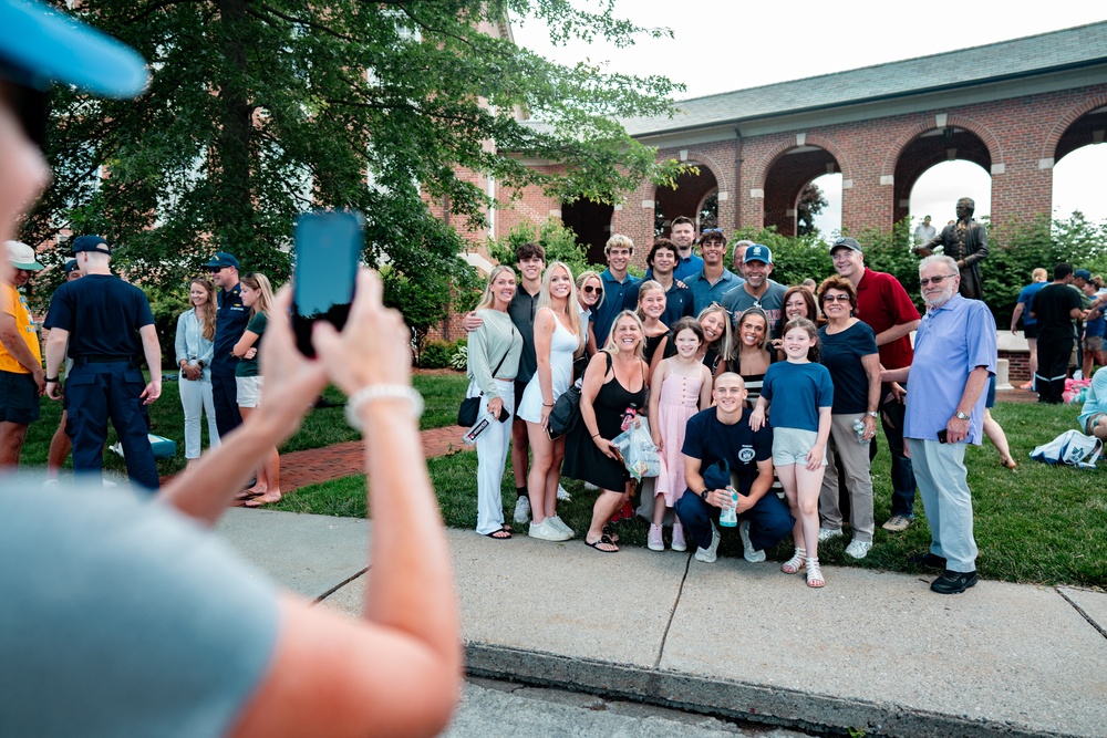 Class of 2028 Reports to the Coast Guard Academy